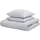 Beliani 3-tlg Bettwäsche-Set MORNINGSIDE Baumwollsatin 200 x 220 cm, Grau