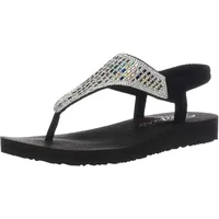 Skechers Damen Meditation Rockstar, Schwarz, 37 EU - 37 EU