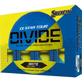 Srixon Q-Star Tour Divide Golfbälle, yellow/blue