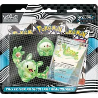 Pokémon Sammelkartenspiel: Selbstklebende Kollektion Scharlach und Violett, Verstellbarer schwarzer Blitz, Symbios (1 glänzende Promokarte und 3 Booster)