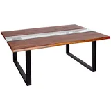 möbelliebling Couchtisch Baumkante Braun Akazie 118 x 45 x 80 cm