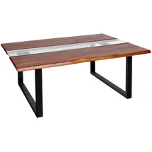 möbelliebling Couchtisch Baumkante Braun Akazie 118 x 45 x 80 cm