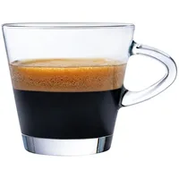 Konzept Espressotassen 80 ml, 6er Set, Espressogläser mit Henkel