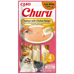 INABA CAT CHURU Lachs mit Huhn 4x14g