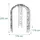 Relaxdays Rosenpavillon 250 x 178 x 178 cm Schwarz