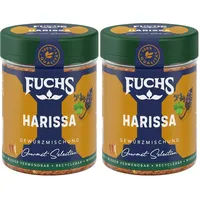 Fuchs Gewürze Gourmet Selection Naher Osten/Afrika - Harissa Gewürzmischung, nachfüllbarer Gewürz Mix, zum Würzen von Reisgerichten, Couscous, Saucen und Suppen, vegan, Bunt, 60 g (Packung mit 2)