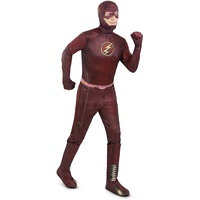 Funidelia | Flash Kostüm deluxe für Herren Superhelden, DC Comics - Kostüme für Erwachsene & Verkleidung für Partys, Karneval & Halloween - Größe L - Granatfarben