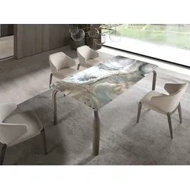 ac angel cerda Angel Cerdá Cremefarbener Kunstlederstuhl 5123