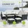 Juskys Manacor Lounge-Set schwarz/beige