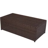 MCW Modulares Poly-Rattan Sofa RomV 39x110x58cm ~ braun-meliert, Couchtisch ohne Glasplatte
