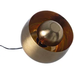 Tischleuchte Ishan Klein aus Metall, Gold