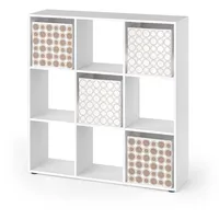 Vicco Raumteiler Nove 104 x 29 x 108 cm Weiß