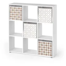 Vicco Raumteiler Nove 104 x 29 x 108 cm Weiß