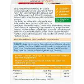 Doppelherz Vitamin C 1000 + D3 + Zink DIRECT Granulat 40 Portionen
