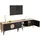 modfu TV-Lowboard 180x35x49 cm Schwarz PVC/Spanplatte/Holzwerkstoff