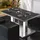 GGM Möbel Bistro Loungetisch 120 x 70 x 41 cm Schwarz Marmor/Edelstahl