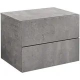 [en.casa] Nachttisch hängend Ampfing mit 2 Schubladen Rechteckig, 40x30x29 cm, Wohnzimmer, Regale, Wandregale