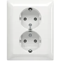 Busch-Jaeger Doppelsteckdose Unterputz Weiß