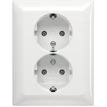 Busch-Jaeger Doppelsteckdose Unterputz Weiß