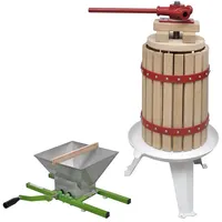 VidaXL 2-tlg. Obst- & Weinpresse und Mühle-Set