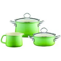 RIESS Nouvelle Topf-Set 3-tlg. Fleischtopf + Kasserolle + Schnabeltopf