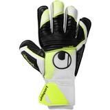 Uhlsport Soft Advanced, Kinder und Erwachsene Torwarthandschuhe, Blanc/Jaune Fluo/Noir, 9