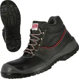 NITRAS Step MID S3-Arbeitsstiefel - Sicherheitsstiefel mit Stahlkappe Schwarz / Grau / Schwarz 41 - Schwarz - 41