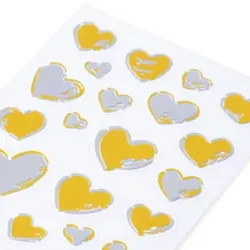HERMA Sticker Herzen gold/silber 15534 Creative