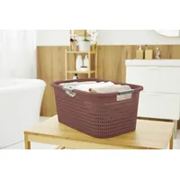 Rotho Wäschekorb Country, 40 L iron rot
