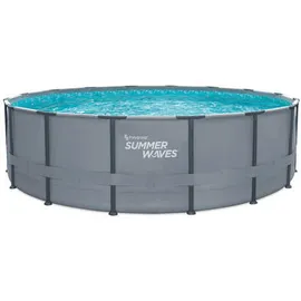 Summer Waves Elite Frame Pool 488 x 122 cm Anthrazit