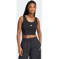 adidas Essentials Small Logo Cotton Lifestyle Tanktop Black / White XS