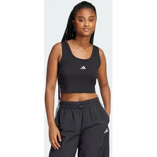 adidas Essentials Small Logo Cotton Lifestyle Tanktop Black / White XS