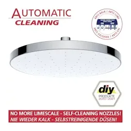 Wenko Regenduschkopf Automatic Cleaning 22.5 x 22.5 cm Chrom