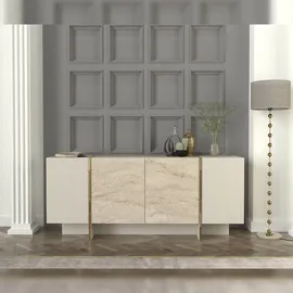moebel17 Sideboard Veyron Beige Granit Optik