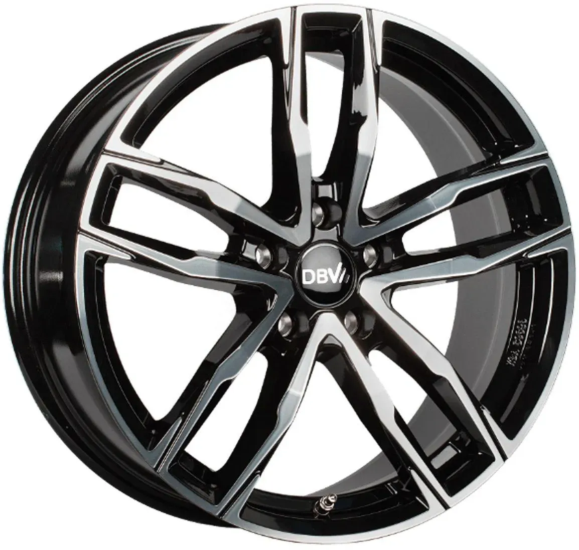 DBV VIENNA II schwarz glänzend frontpoliert 8.5Jx20 5x120 ET35