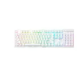 Razer Deathstalker V2 Pro (Purple Switch)- Kabellose Optische Low-Profile-Gaming-Tastatur (Klickende Optische Switches, HyperSpeed Wireless, Bluetooth 5.0) QWERTY US-Layout | Weiß
