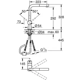 Grohe Minta Set aus Spüle und Küchenarmatur Edelstahl