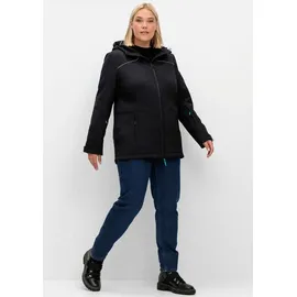 sheego Funktionsjacke in schwarz | Gr.: 56