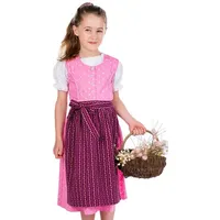 Isar-Trachten Dirndl Kinderdirndl 3tlg. - DAMIRA - rosa rosa 86