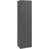 Villeroy & Boch Subway 3.0 Hochschrank C59301VM 40x171x36,2cm, Schanier rechts/Griff Volcano black, taupe