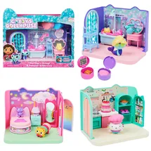 Spin Master Gabby‘s Dollhouse Deluxe Raum, Zimmer mit Katzenfigur, 3 Zubehörteilen, 3 Möbelstücken und 2 Überraschungsboxen, geeignet für Kinder ab 3 Jahren