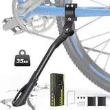 Fahrradständer 24-29 Zoll, Höhenverstellbar Fahrrad Ständer, rutschfest Seitenständer-35 KG Tragfähigkeit,Stabil Fahrradständer für Mountainbike, Trekkingrad, Cityrad[Robust]