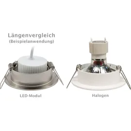 McShine ''PL-70'' 7W, 560Lumen, 230V, 50x25mm, warmweiß, step-dimmbar