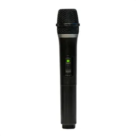 Ibiza - PORTUHF-Hand - Mikro-Handgerät schwarz UHF 863 MHz - Batteriebetrieben - Drahtlos - Große Reichweite - Mikro-Kopfbügel