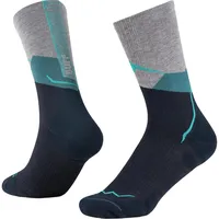 Buff Merino Lightweight Crew Sock 1 Blau 36-38