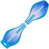 XIUWOUG Street Surfing Waveboard | Double Wheel Scooter Caster Board Mit LED-Blitzrad | Bis 200 Kg | Anti-Rutsch-Schlangenbrett Geeignet Für Kinder Und Jugendliche Anfänger Skateboard,36,83CM*23CM*9CM