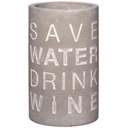 Räder Design Weinkühler Vino Beton Weinkühler „Save water drink wine“, Weinkühler aus Beton