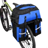Pellor Fahrrad Gepäcktaschen 3 in 1 Multifunction 70 l blau