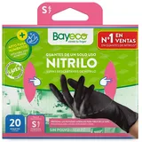 Bayeco Unisex Schwarze Nitrilhandschuhe, S