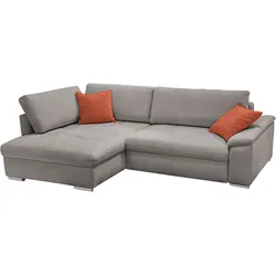 Ecksofa EXXPO - SOFA FASHION "Casa Grande inkl. Bettfunktion, Bettkasten, OTTOs Choice, bequem", taupe, rust, B:268cm H:90cm T:178cm, Sofas, L-Form, guter Sitzkomfort, große Liegefläche